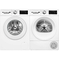 Pesukone ja kuivausrumpu Bosch WGG254ZASN-WQG2450MSN Serie 6, 10/9kg, valkoinen