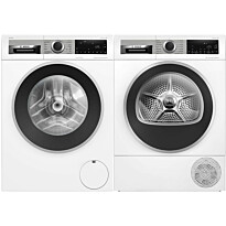 Pesukone ja kuivausrumpu Bosch WGG244FTSN-WQG245DBSN Serie 6, 10/10kg, valkoinen