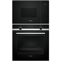 Höyryuuni ja mikroaaltouuni Siemens HQ574AER3-BF523LMB1 iQ300, musta