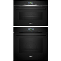 Uuni ja mikroaaltouuni Siemens HB776G3B2S-CM724G1B1, musta