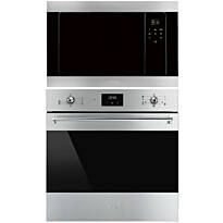 Uuni ja mikroaaltouuni Smeg SF6300TVX-FMI320X2, teräs