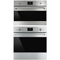 Uuni ja mikroaaltouuni Smeg SF6300TVX-SO4301M1X, 114.5cm, teräs
