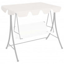Vaihtokatos puutarhakeinuun valkoinen 192x147 cm 270 g/m²