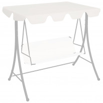 Vaihtokatos puutarhakeinuun valkoinen 226x186 cm 270 g/m²