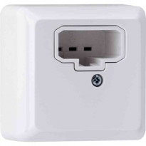 Valaisinpistorasia Gelia Connect 2 Home, DCL, 6A, pinta-asennus, seinä/katto, valkoinen