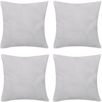 Valkoinen tyynynpäällinen 4 kpl puuvilla 50 x 50 cm