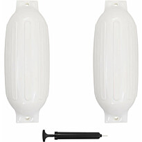 Veneen lepuuttaja 2 kpl valkoinen 69x21,5 cm PVC
