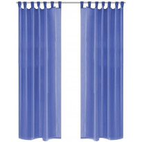 Voileeverhot 2 kpl 140x175 cm syvänsininen