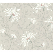 Tapetti 1838 Wallcoverings Fairhaven, harmaa/punainen, 0,52x10,05m