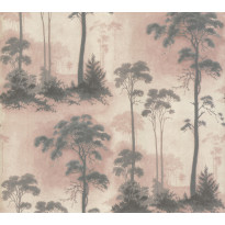 Tapetti 1838 Wallcoverings Prior Park, vaaleanpunainen, 0,52x10,05m