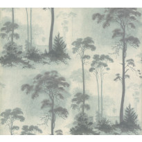 Tapetti 1838 Wallcoverings Prior Park, sinivihreä, 0,52x10,05m