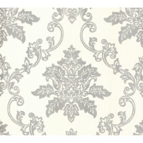 Tapetti 1838 Wallcoverings Hampton, beige/hopea, 0,52x10,05m
