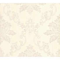 Tapetti 1838 Wallcoverings Hampton, beige/kiiltävä, 0,52x10,05m