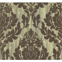 Tapetti 1838 Wallcoverings Faversham, vihreä/ruskea, 0,52x10,05m