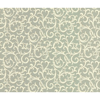 Tapetti 1838 Wallcoverings Brodsworth, sinivihreä, 0,52x10,05m