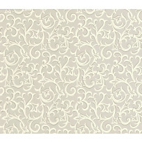 Tapetti 1838 Wallcoverings Brodsworth, harmaa, 0,52x10,05m