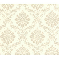 Tapetti 1838 Wallcoverings Broughton, valkoinen/beige, 0,52x10,05m