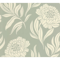 Tapetti 1838 Wallcoverings Chatsworth, sinivihreä, 0,52x10,05m
