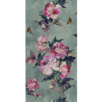 Tapetti 1838 Wallcoverings Madama Butterfly, vihreä, 0,52x10,05m