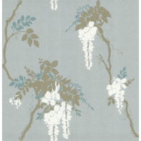 Tapetti 1838 Wallcoverings Leonora, sininen, 0,52x10,05m