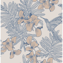 Tapetti 1838 Wallcoverings Hummingbird, sinertävä, 0,52x10,05m