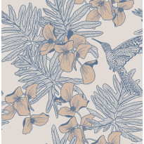 Tapetti 1838 Wallcoverings Hummingbird, sinertävä, 0,52x10,05m