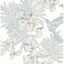 Tapetti 1838 Wallcoverings Hummingbird, vaalea, 0,52x10,05m
