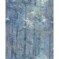 Tapetti 1838 Wallcoverings Glade, sininen, 0,52x10,05m