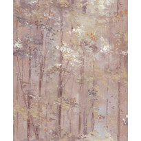 Tapetti 1838 Wallcoverings Glade, punertava, 0,52x10,05m