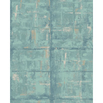 Tapetti 1838 Wallcoverings Patina, turkoosi, 0,52x10,05m