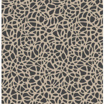 Tapetti 1838 Wallcoverings Pebble flock, ruskea, 0,52x10,05m