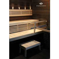 Laudepaketti Prosauna Basic 240, leveys max 2400mm, haapa, 53/53