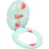 WC-istuimen kansi MDF flamingokuosi