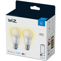 LED-älylamppu WiZ A60 Dimmable, Wi-Fi, 8W, E27, himmennettävä, 2kpl/pkt