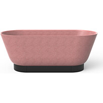 Kylpyamme Woodio Flow Blossom Gloss, 1600x700mm, vaaleanpunainen, eri vaihtoehtoja
