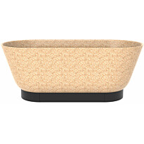 Kylpyamme Woodio Flow Natural, 1600x700mm, 5mm hake, puu