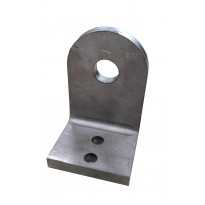 Kulmakiinnike Warma, hitsattava, 120/75x80x12mm, reikä 25mm