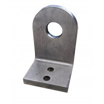 Kulmakiinnike Warma, hitsattava, 120/75x80x12mm, reikä 30mm