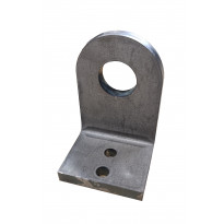 Kulmakiinnike Warma, hitsattava, 120/75x80x12mm, reikä 35mm
