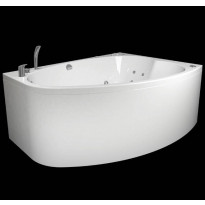 Poreamme Westerbergs Norden 160L Duo Superior Soft 2.0, akryyli, valkoinen, vasen