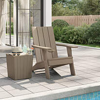 Adirondack puutarhatuoli vaaleanruskea 75x88,5x89,5 cm PP