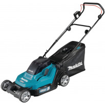 Akkuruohonleikkuri Makita DLM432CT2, 575m², 2x18V, 2x5.0Ah akuilla