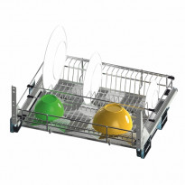 Alakaapin astiavaunu Grip Multi drawer, kromi, eri kokoja
