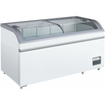 Arkkupakastin Scandomestic XS602E, 148cm, lasikannella, valkoinen