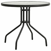Bistropöytä antrasiitti Ø80x71 cm teräs