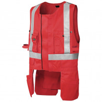 Riipputaskuliivi Blåkläder 3027 Highvis, punainen