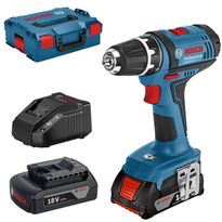 Akkuporakone Bosch Professional GSR 18-2-LI, 2x2.0Ah akuilla + L-Case