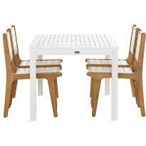 Ruokailuryhmä Lidö 150cm + 4 Panda tuolia