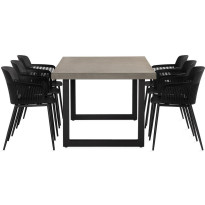 Ruokailuryhmä Pitcairn + 6 Nanetti ruokatuolia