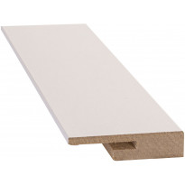Jalkalista D2D R2, 12x42x2400mm, MDF, valkoinen